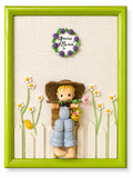 Cuadro decorativo niño granjero